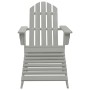Gartenstuhl mit grauem Holzhocker von vidaXL, Gartenstühle - Ref: Foro24-45700, Preis: 93,59 €, Rabatt: %