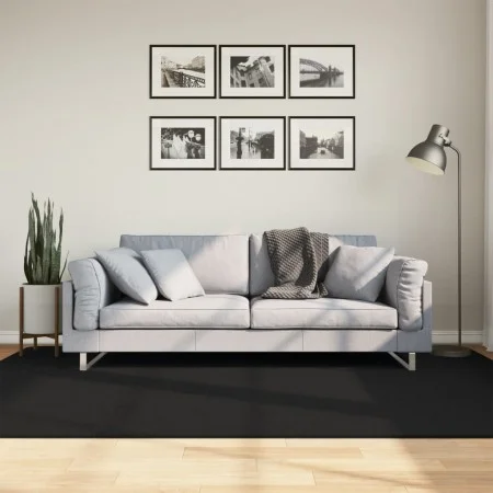 HUARTE waschbarer weicher Kurzflorteppich schwarz 160x230 cm von , Teppiche - Ref: Foro24-375117, Preis: 106,19 €, Rabatt: %