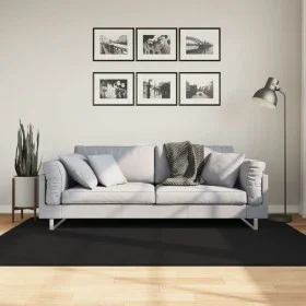 HUARTE waschbarer weicher Kurzflorteppich schwarz 140x200 cm von , Teppiche - Ref: Foro24-375115, Preis: 72,76 €, Rabatt: %