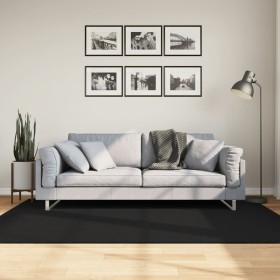 HUARTE washable soft short pile rug black 140x200 cm by , Rugs - Ref: Foro24-375115, Price: 78,27 €, Discount: %
