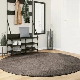 ISTAN gray shiny look long pile rug Ø 200 cm by , Rugs - Ref: Foro24-375685, Price: 82,11 €, Discount: %