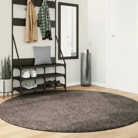 Langflor-Teppich ISTAN in grauer Glanzoptik, Ø 200 cm von , Teppiche - Ref: Foro24-375685, Preis: 82,11 €, Rabatt: %