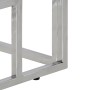 Console table silver stainless steel and solid acacia wood by , console tables - Ref: Foro24-350007, Price: 100,21 €, Discoun...