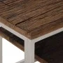 Silberner Konsolentisch aus Edelstahl und Massivholz von , Konsolentische - Ref: Foro24-350005, Preis: 112,15 €, Rabatt: %
