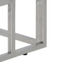 Silver Stainless Steel and Solid Wood Console Table by , console tables - Ref: Foro24-350005, Price: 113,18 €, Discount: %