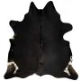 Alfombra de piel de vaca auténtica negra 180x220 cm de , Alfombras - Ref: Foro24-376701, Precio: 248,75 €, Descuento: %