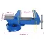 Blauer Schraubstock aus Gusseisen, 100 mm von , Klammern und Schrauben - Ref: Foro24-154638, Preis: 48,25 €, Rabatt: %