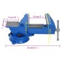 Tornillo de banco hierro fundido azul 100 mm de , Abrazaderas y tornillos - Ref: Foro24-154638, Precio: 55,93 €, Descuento: %