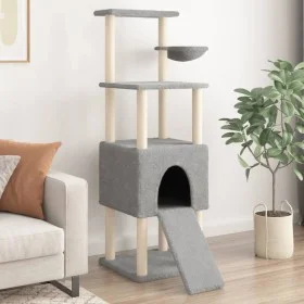 Cat scratching post with light gray sisal posts 153 cm by , Cat furniture - Ref: Foro24-172116, Price: 63,60 €, Discount: %