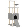 Katzenkratzbaum mit hellgrauen Sisalstämmen, 153 cm von , Katzenmöbel - Ref: Foro24-172116, Preis: 64,55 €, Rabatt: %