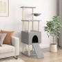Katzenkratzbaum mit hellgrauen Sisalstämmen, 153 cm von , Katzenmöbel - Ref: Foro24-172116, Preis: 64,55 €, Rabatt: %