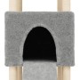 Cat scratching post with light gray sisal posts 153 cm by , Cat furniture - Ref: Foro24-172116, Price: 64,55 €, Discount: %