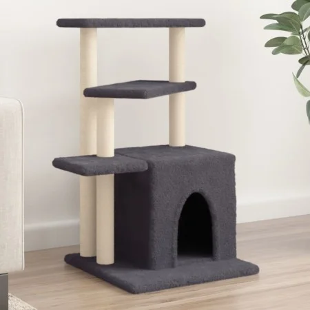 Cat scratching post with dark gray sisal posts 83.5 cm by , Cat furniture - Ref: Foro24-172123, Price: 43,37 €, Discount: %
