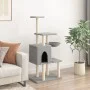 Katzenkratzbaum mit hellgrauen Sisalstämmen, 131 cm von , Katzenmöbel - Ref: Foro24-172128, Preis: 55,31 €, Rabatt: %