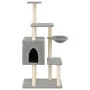 Katzenkratzbaum mit hellgrauen Sisalstämmen, 131 cm von , Katzenmöbel - Ref: Foro24-172128, Preis: 55,31 €, Rabatt: %
