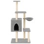 Katzenkratzbaum mit hellgrauen Sisalstämmen, 131 cm von , Katzenmöbel - Ref: Foro24-172128, Preis: 56,27 €, Rabatt: %