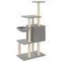 Katzenkratzbaum mit hellgrauen Sisalstämmen, 131 cm von , Katzenmöbel - Ref: Foro24-172128, Preis: 55,31 €, Rabatt: %