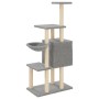 Katzenkratzbaum mit hellgrauen Sisalstämmen, 131 cm von , Katzenmöbel - Ref: Foro24-172128, Preis: 56,27 €, Rabatt: %