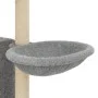 Katzenkratzbaum mit hellgrauen Sisalstämmen, 131 cm von , Katzenmöbel - Ref: Foro24-172128, Preis: 55,31 €, Rabatt: %