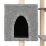 Katzenkratzbaum mit hellgrauen Sisalstämmen, 131 cm von , Katzenmöbel - Ref: Foro24-172128, Preis: 56,27 €, Rabatt: %