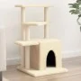 Cat scratching post with cream sisal posts 83.5 cm by , Cat furniture - Ref: Foro24-172121, Price: 46,46 €, Discount: %