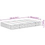 Bonnell medium firm spring mattress 100x200 cm by , Mattresses - Ref: Foro24-372930, Price: 135,71 €, Discount: %