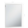 Bathroom wall mirror with LED 50x60 cm by vidaXL, Mirrors - Ref: Foro24-144717, Price: 95,28 €, Discount: %