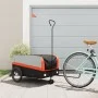 Remolque para bicicleta hierro negro y naranja 45 kg de , Remolques para bicicletas - Ref: Foro24-94061, Precio: 91,46 €, Des...