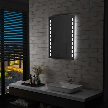 Bathroom wall mirror with LED 60x80 cm by vidaXL, Mirrors - Ref: Foro24-144697, Price: 82,11 €, Discount: %
