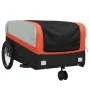 Remolque para bicicleta hierro negro y naranja 45 kg de , Remolques para bicicletas - Ref: Foro24-94061, Precio: 91,46 €, Des...