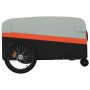 Schwarz-orangefarbener Fahrradanhänger aus Eisen, 45 kg von , Fahrradanhänger - Ref: Foro24-94061, Preis: 93,10 €, Rabatt: %