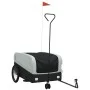 Fahrradanhänger aus schwarzem und grauem Eisen, 45 kg von , Fahrradanhänger - Ref: Foro24-94063, Preis: 86,02 €, Rabatt: %