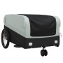 Black and gray iron bicycle trailer 45 kg by , Bicycle trailers - Ref: Foro24-94063, Price: 89,02 €, Discount: %