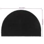 Black coconut fiber semicircular doormat 40x60 cm by , Doormats - Ref: Foro24-155573, Price: 31,56 €, Discount: %