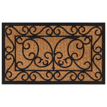 Felpudo rectangular de goma y fibra de coco 45x75 cm de , Felpudos - Ref: Foro24-155883, Precio: 25,14 €, Descuento: %
