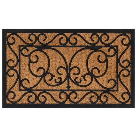 Rectangular rubber and coconut fiber doormat 45x75 cm by , Doormats - Ref: Foro24-155883, Price: 24,37 €, Discount: %