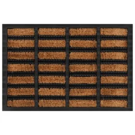Rectangular rubber and coconut fiber doormat 40x60 cm by , Doormats - Ref: Foro24-155663, Price: 25,94 €, Discount: %