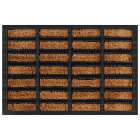 Rectangular rubber and coconut fiber doormat 40x60 cm by , Doormats - Ref: Foro24-155663, Price: 25,94 €, Discount: %