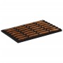 Rectangular rubber and coconut fiber doormat 40x60 cm by , Doormats - Ref: Foro24-155663, Price: 26,72 €, Discount: %