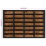 Rectangular rubber and coconut fiber doormat 40x60 cm by , Doormats - Ref: Foro24-155663, Price: 25,94 €, Discount: %