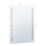 Bathroom wall mirror with LED 60x80 cm by vidaXL, Mirrors - Ref: Foro24-144697, Price: 87,91 €, Discount: %