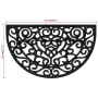 Semicircular rubber doormat 45x75 cm by , Doormats - Ref: Foro24-155661, Price: 27,76 €, Discount: %