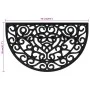 Semicircular rubber doormat 45x75 cm by , Doormats - Ref: Foro24-155661, Price: 26,33 €, Discount: %