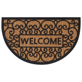 Halbrunde Fußmatte aus Gummi und Kokosfaser, 45 x 75 cm von , Fußmatten - Ref: Foro24-155668, Preis: 26,75 €, Rabatt: %