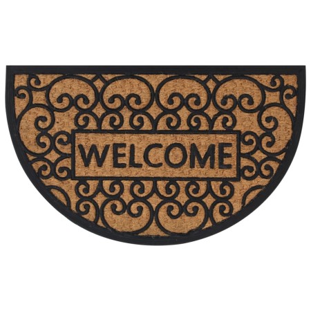 Halbrunde Fußmatte aus Gummi und Kokosfaser, 45 x 75 cm von , Fußmatten - Ref: Foro24-155668, Preis: 26,75 €, Rabatt: %