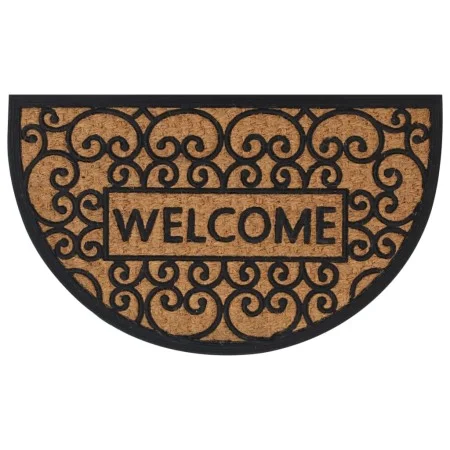 Semicircular rubber and coconut fiber doormat 45x75 cm by , Doormats - Ref: Foro24-155668, Price: 20,07 €, Discount: %