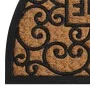 Semicircular rubber and coconut fiber doormat 45x75 cm by , Doormats - Ref: Foro24-155668, Price: 20,07 €, Discount: %