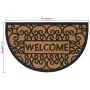 Halbrunde Fußmatte aus Gummi und Kokosfaser, 45 x 75 cm von , Fußmatten - Ref: Foro24-155668, Preis: 20,07 €, Rabatt: %