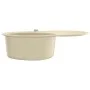 Küchenspüle aus Granit mit beigem ovalem Becken von vidaXL, Sinkt - Ref: Foro24-144866, Preis: 183,41 €, Rabatt: %
