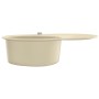Küchenspüle aus Granit mit beigem ovalem Becken von vidaXL, Sinkt - Ref: Foro24-144866, Preis: 179,64 €, Rabatt: %